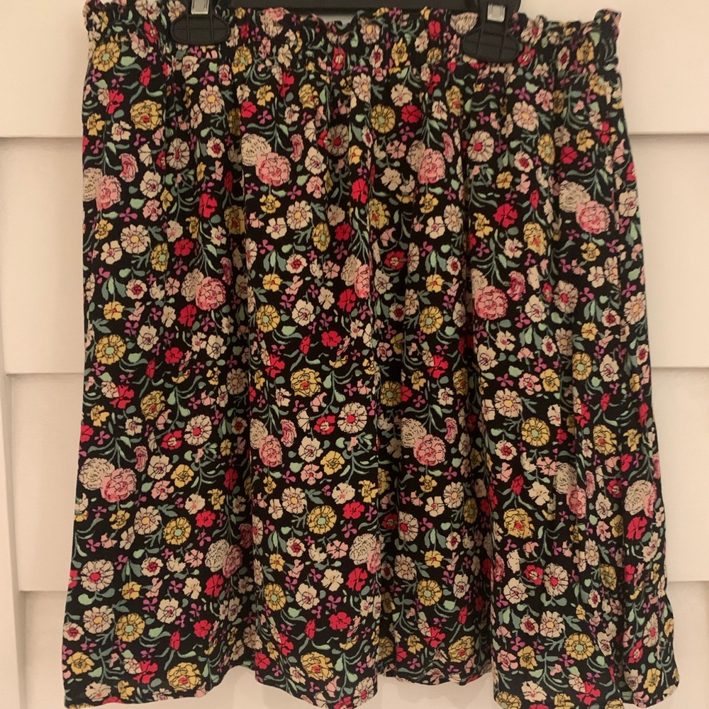 LOFT A-line Skirt - Women | Color: Black | Size: M